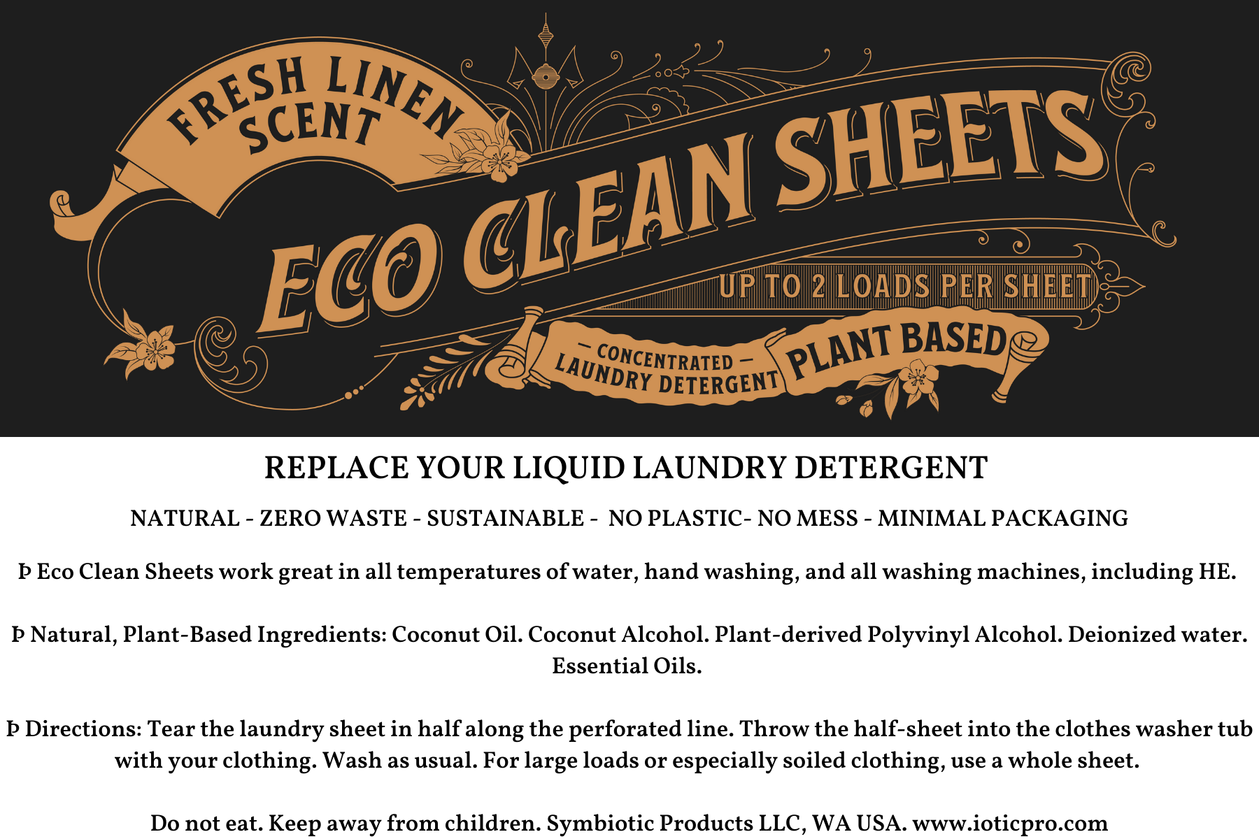 Laundry detergent sheets individual sheet home ec market